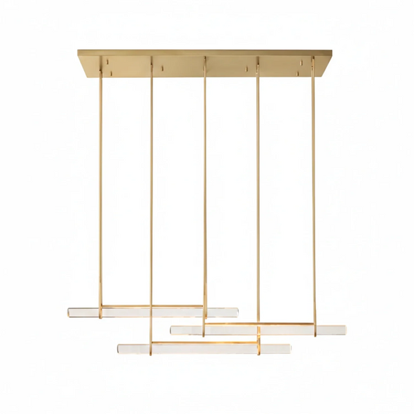 Audubon Crystal-Glow Multi-Bar Linear Chandelier