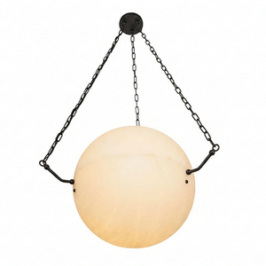 Aurelia Alabaster Sphere Suspension Pendant