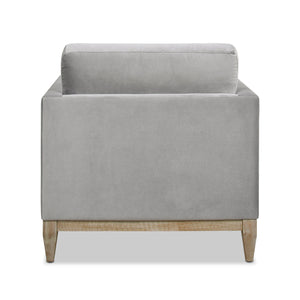Knox 36' Modern Farmhouse Arm Chair, Opal Grey Velvet - view 11