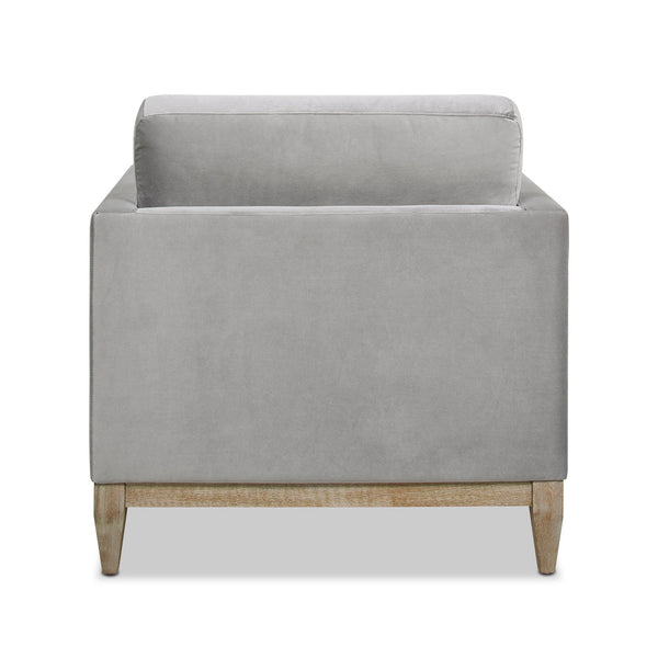 Knox 36' Modern Farmhouse Arm Chair, Opal Grey Velvet - view 11
