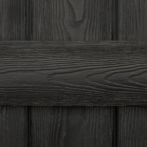 Faux Wood Board and Batten Exterior Shutters - Polyurethane - Set of 2