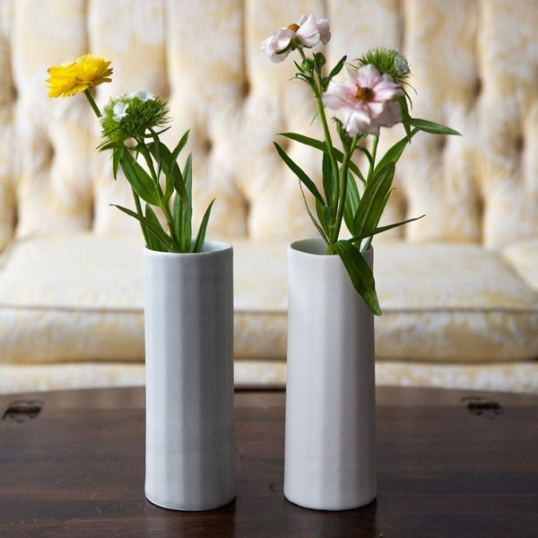 Bloom Vase - Handmade Porcelain Flower Vase - in use