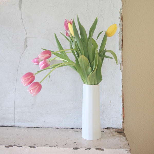 Bloom Vase - Handmade Porcelain Flower Vase - product view