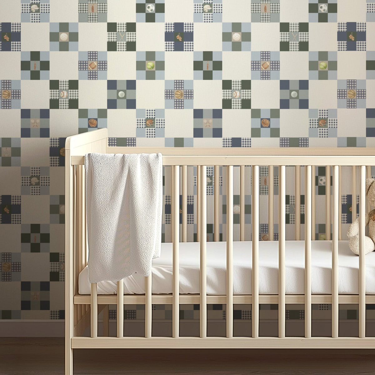 Rhett Blue Rhett Wallpaper by Hailey Kiefer Designs