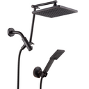 Dual Shower Head Combo with Extension Arm, 8 Inch Rainfall Shower Head with Handheld Shower head