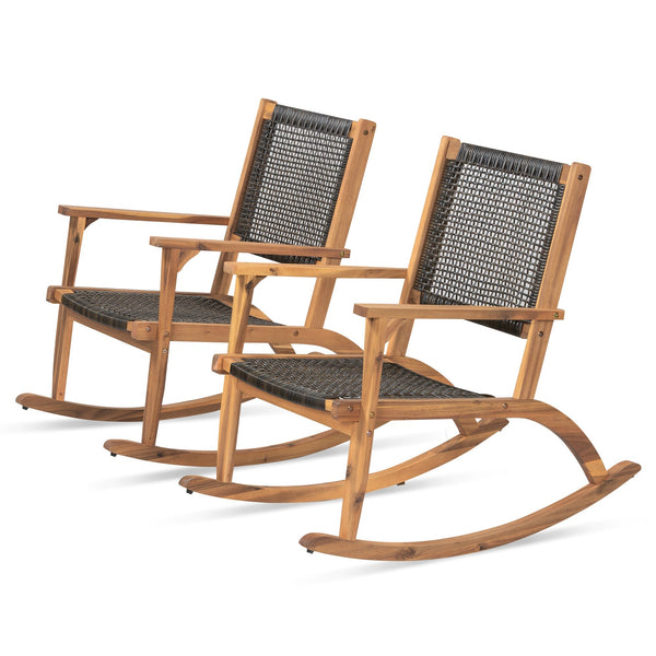 Go 2 Pieces Patio Rocking Chair Set - dimensions