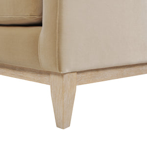 Knox 84' Modern Farmhouse Sofa, Fawn Brown Performance Velvet - dimensions