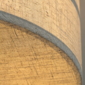 Crosshatch Linen Fabric Ceiling Light