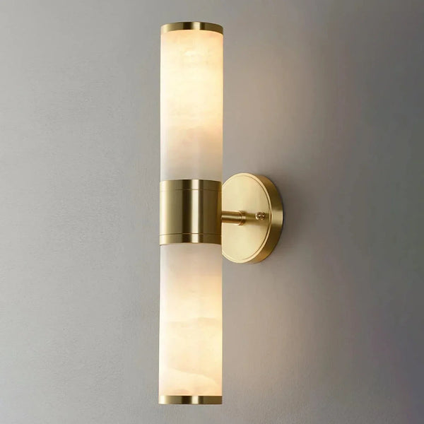 Cylindrical Lampatrin Alabaster Wall Lamp