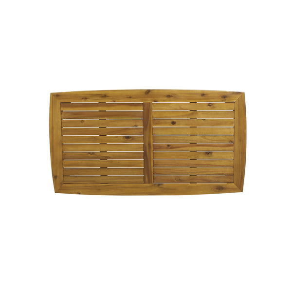 4-Pieces Acacia Wood Patio Furniture Set with Cushions - view 18