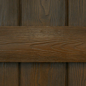Faux Wood Board and Batten Exterior Shutters - Polyurethane - Set of 2