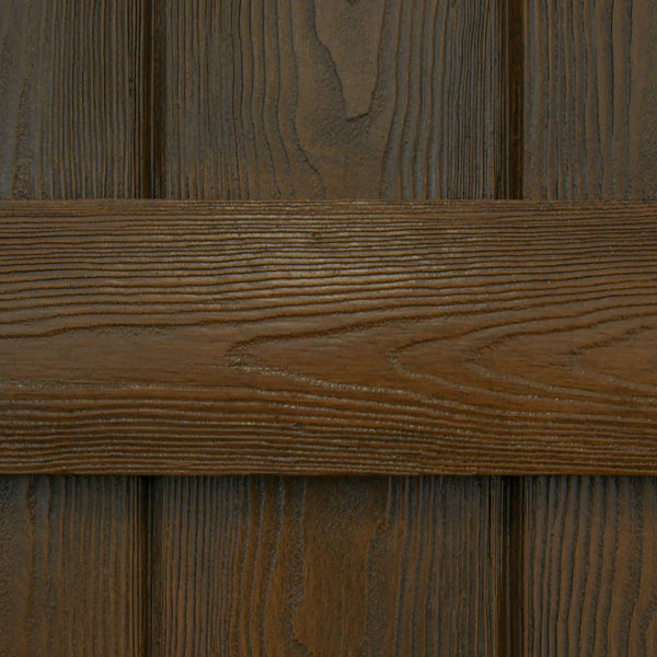 Faux Wood Board and Batten Exterior Shutters - Polyurethane - Set of 2
