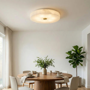 Disc Shaped Sophie Alabaster Ceiling Lamp