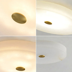 Disc Shaped Sophie Alabaster Ceiling Lamp