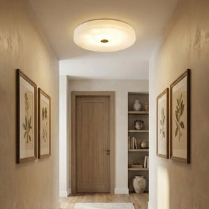Disc Shaped Sophie Alabaster Ceiling Lamp