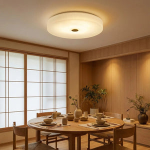 Disc Shaped Sophie Alabaster Ceiling Lamp