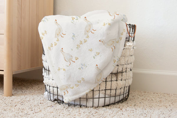 Baby Animals Farm - Vintage Baby Blanket