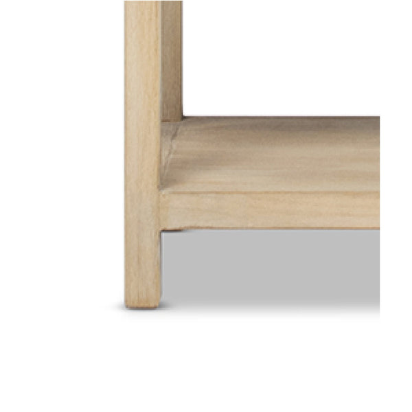 Ellis 71' Reclaimed Wood 5-Shelf Open Frame Bookcase - detail view