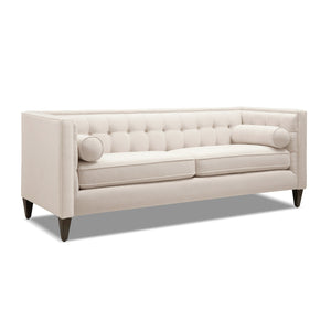 Jack 84' Modern Tuxedo Tufted Sofa, Sky Neutral Beige Polyester - alternate view