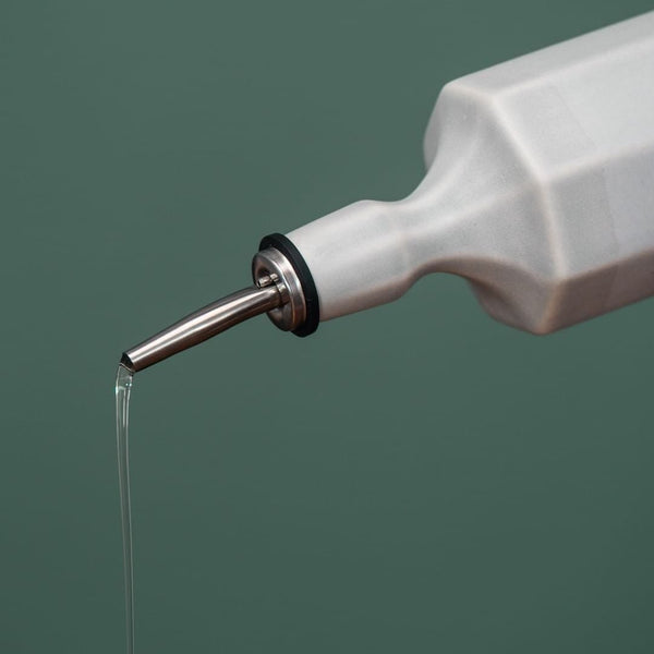 Elixir Porcelain Olive Oil Dispenser - close-up