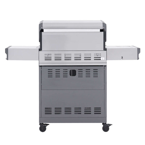 Eminence 405 | Chic Clearview® Smart Stainless Gas Grill - side view