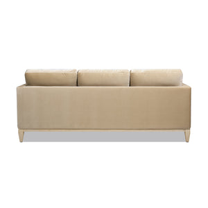 Knox 84' Modern Farmhouse Sofa, Fawn Brown Performance Velvet - side view