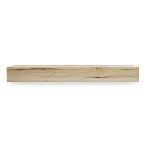 Unfinished wood mantel