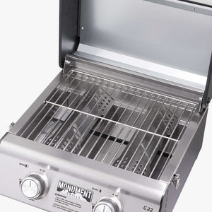 G22 | Stainless Tabletop Propane Gas Grill - dimensions