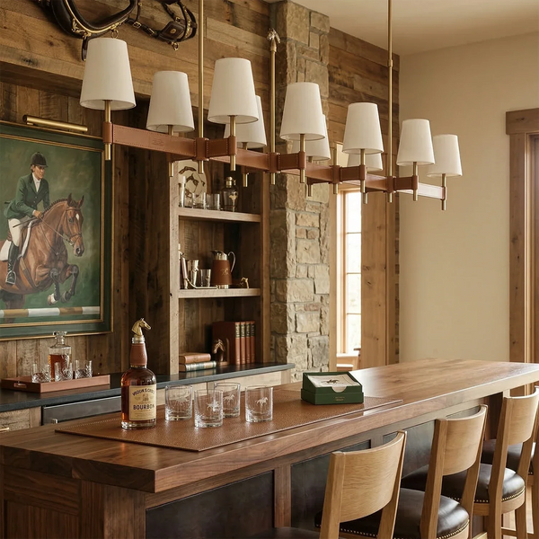 Hastings Leather Chandelier