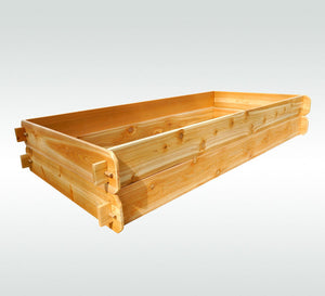 Timberlane Gardens Raised Garden Bed Kit Double Deep (Two 3x6) Select Cedar - front view