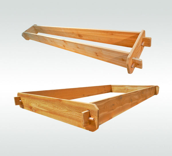 Timberlane Gardens Raised Garden Bed Kit 2 Tiered (1x6 3x6) Select Cedar - side view