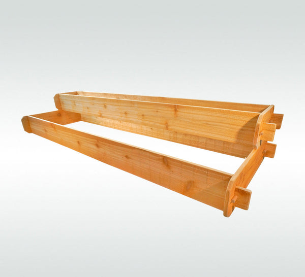 Timberlane Gardens Raised Garden Bed Kit 2 Tiered (1x6 2x6) Select Cedar - lifestyle photo