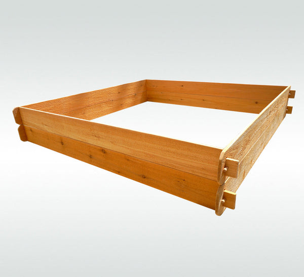 Timberlane Gardens Raised Garden Bed Kit Large Double Deep (Two 6x6) Select Cedar - front view