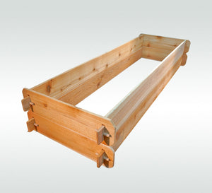 Timberlane Gardens Raised Garden Bed Kit Double Deep (Two 2x6) Select Cedar - side view