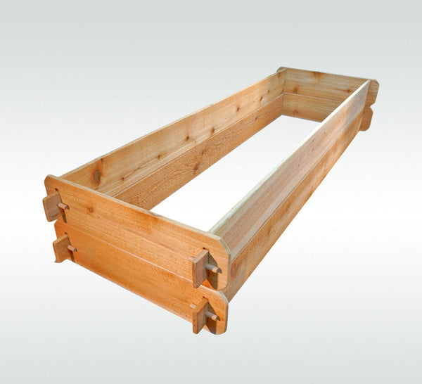 Timberlane Gardens Raised Garden Bed Kit Double Deep (Two 2x6) Select Cedar - side view