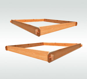 Timberlane Gardens Raised Garden Bed Kit Large Double Deep (Two 6x6) Select Cedar - side view