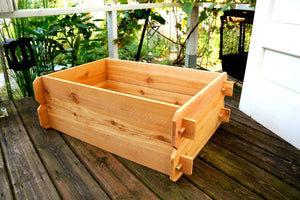 Timberlane Gardens Raised Garden Bed Kit Double Deep (Two 2x3) Select Cedar - close-up