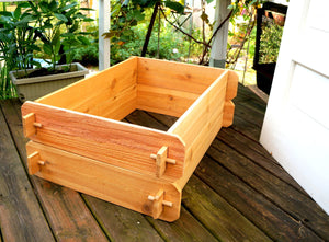 Timberlane Gardens Raised Garden Bed Kit Double Deep (Two 2x3) Select Cedar - detail view