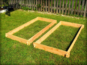 Timberlane Gardens Raised Garden Bed Kit Set (Two 3x6) Select Cedar - front view