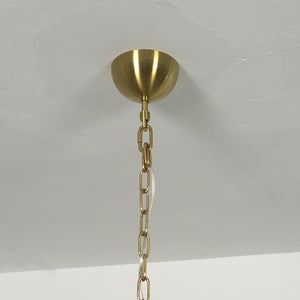 Italian Murano Style Glass Disc Chandelier