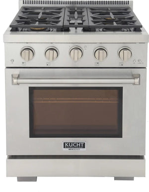 Kucht 30' Freestanding Professional Gas Range KFX3000X-S - detail view