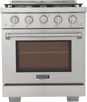 Kucht 30' Freestanding Professional Gas Range KFX3000X-S - side view