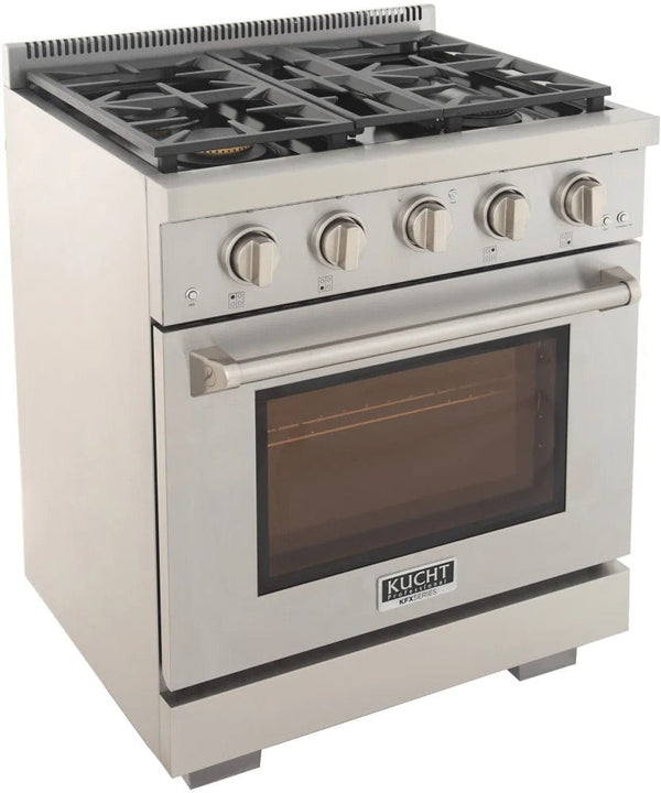 Kucht 30' Freestanding Professional Gas Range KFX3000X-S - dimensions
