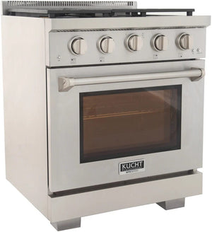 Kucht 30' Freestanding Professional Gas Range KFX3000X-S - close-up