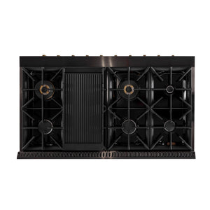 Kucht Gemstone Professional 48 in. 6.7 cu. ft. Natural Gas Range with Sealed Burners, Griddle/Grill and Two Ovens - One Convection - in Titanium Stainless Steel KEG483 - view 11