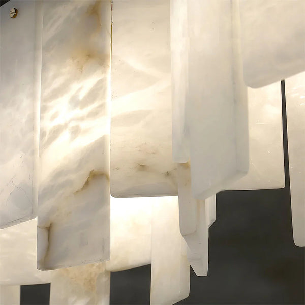 Linear Alabaster Panel Pendant Lamp