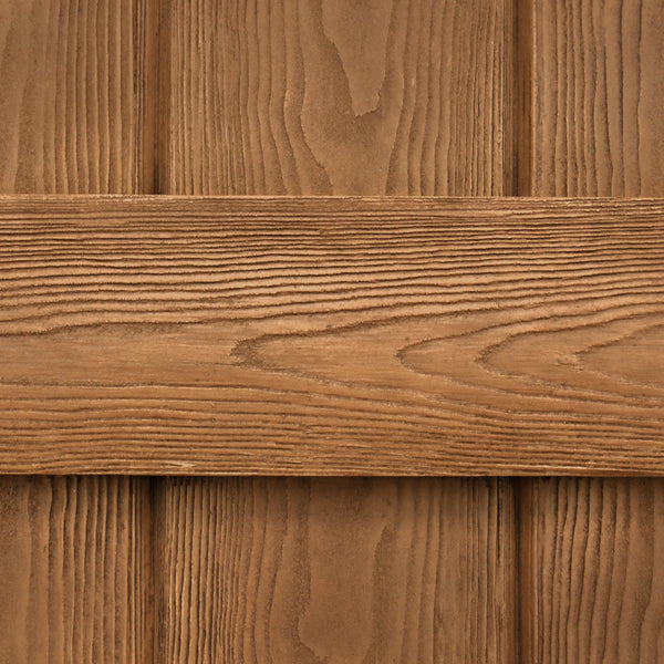 Faux Wood Board and Batten Exterior Shutters - Polyurethane - Set of 2