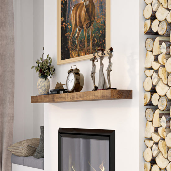 Modern Timber Fireplace