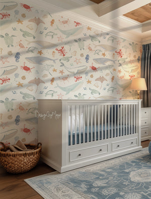 Alphabet Wallpaper - Nursery Wall Decor Wallpapers