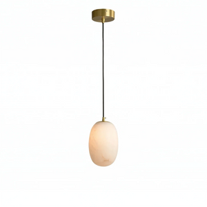 Oval Alabaster Pendant Light